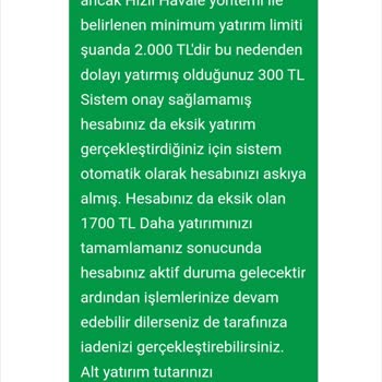 Yanıltıcı Yatırım Şartları Ve Mağduriyet