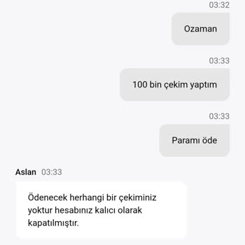 Yatırım Yaptım, Hesabım Kapandı Ve Param Ödenmedi