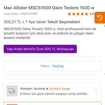 Koçtaş Puan Yüklenmedi Sorunu