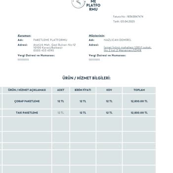 Evde Çorap Paketleme İşiyle İlgili Şüpheli İşlemler Ve Kişisel Bilgilerin Korunması