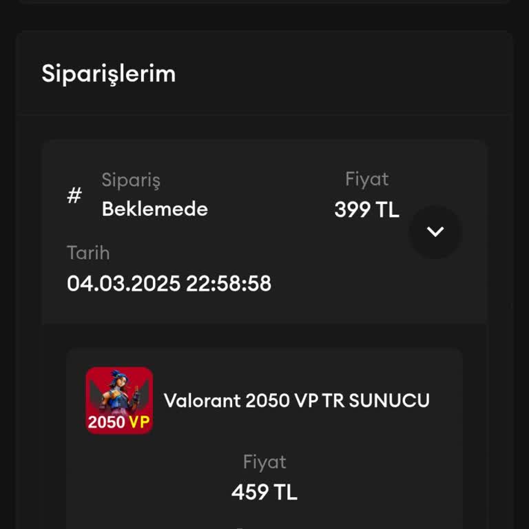 Valoskin'den Aldığım VP Kodları Sorunlu Çıktı