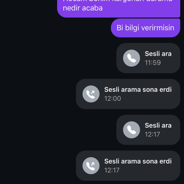 Kargo Ortada Yok, İletişim Kurulamıyor