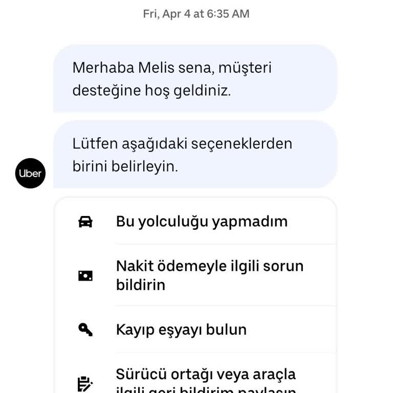 Uber'de Beklenmedik Ücret Sürprizi