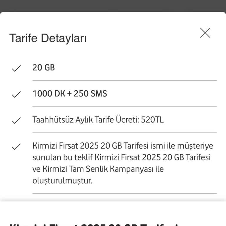 Vodafone Kampanya Fiyatı Hüsranı