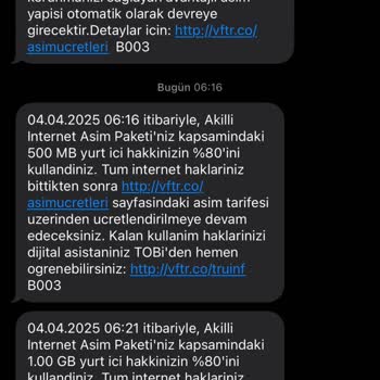 Beklenmedik İnternet Paketleri Ve Fatura Sorunu