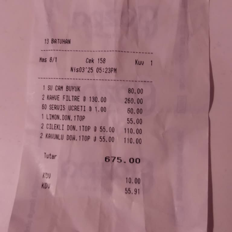 Petek Pastanesi'nde Bilgi Verilmeden Yapılan Ekstra Ücretlendirme