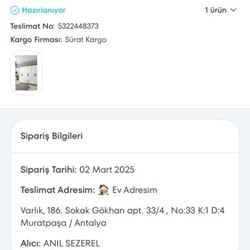 Ödemesi Yapılan Dolabın Teslimatında 1 Aydır Gecikme Ve İletişim Sorunu