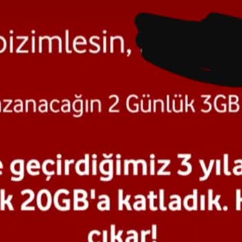 Vodafone Hediye İnternet Tanımlanmadı Acil Yardım Bekliyorum