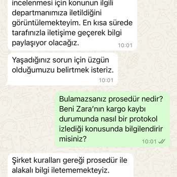 Zara Online Alışverişte Kargo Ve Müşteri Hizmetleri Hayal Kırıklığı