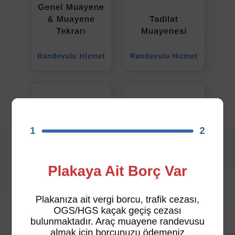 Araç Muayene Borcu Sorunu