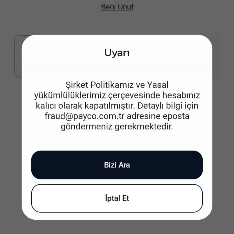 Hesabım Sebepsiz Kapatıldı, Param Kayıp