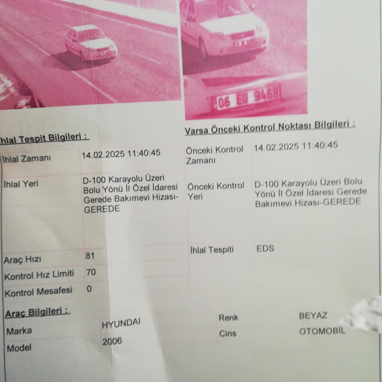 Ani Hız Sınırı Değişikliği İle Mağduriyet