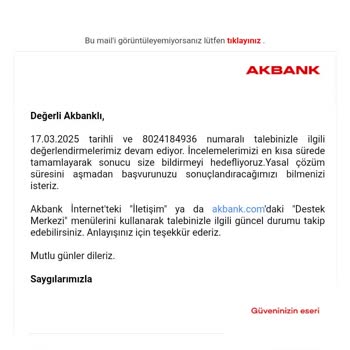 Akbank'ın Chip-Para Sözü Yerine Getirilmedi
