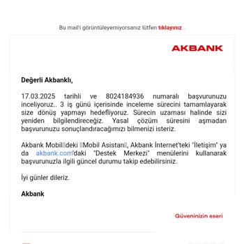 Akbank'ın Chip-Para Sözü Yerine Getirilmedi