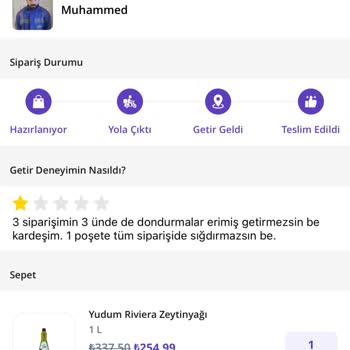Erimiş Dondurmalar Ve Yanlış Ürün Teslimatı: Getirmarket'te Tekrarlayan Sorunlar