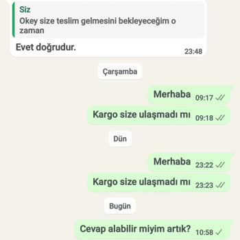 İade Edilmeyen Para Ve Kapanan İletişim Hattı Sorunu