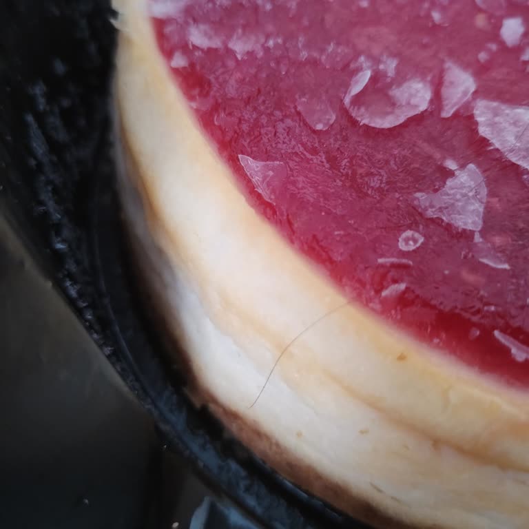 Frambuazlı Cheesecake'ten Çıkan Saç Skandalı