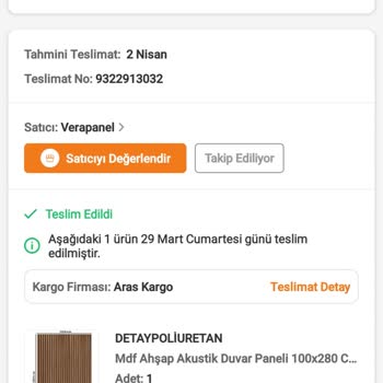 Aras Kargo Teslim Edilmeyen Ürün Ve Yanıltıcı Kargo Deneyimi