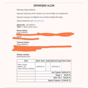 Yanlış Numara Ayakkabı Ve Deforme Kutu Mağduriyeti