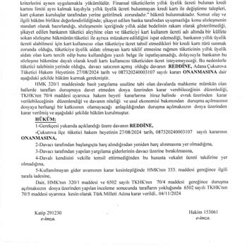 Haksız Kart Ücreti İadesi Ve Mahkeme Süreci