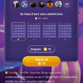 Bingo Oyununda Kazandığım Hediyeler Verilmedi