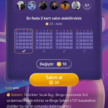 Bingo Oyununda Kazandığım Hediyeler Verilmedi