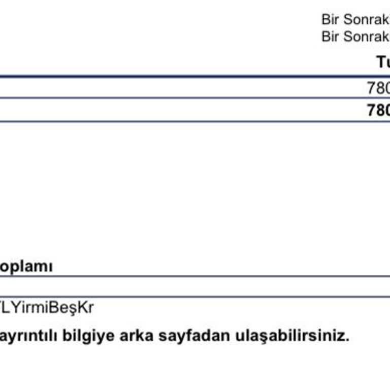 Faturalarda Belirsiz Borç Sorunu
