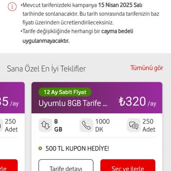 Vodafone'un Yüksek Fiyatlı Tarifeleri Ve Taahhüt Zorlaması