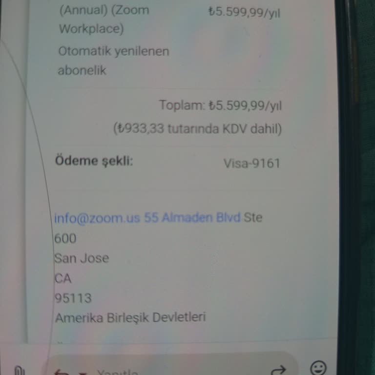 Google Zoom Üyelik Ücreti İadesi Sorunu