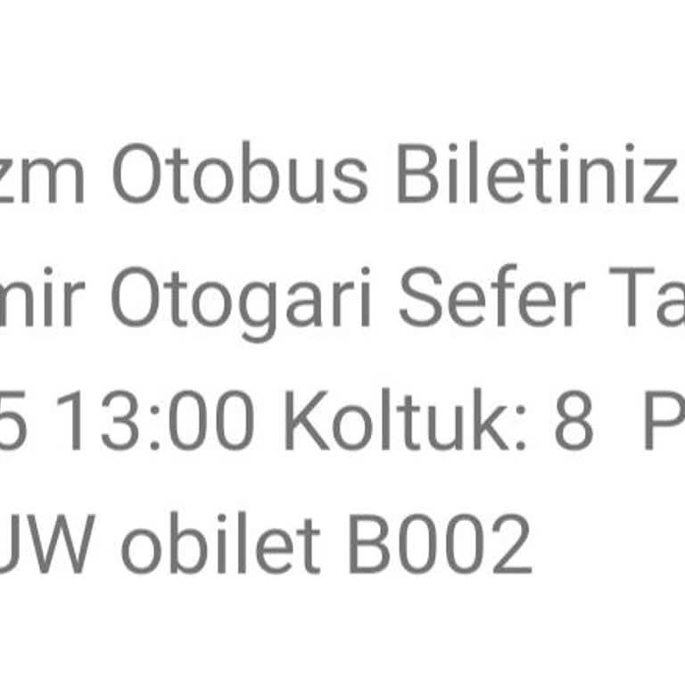 Otobüs Hareket Saati Sonrası Yolcu Mağduriyeti