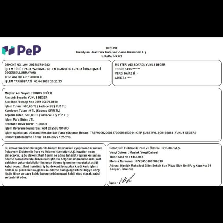 Pep Para İadesi Sorunu Ve Hata Mesajı