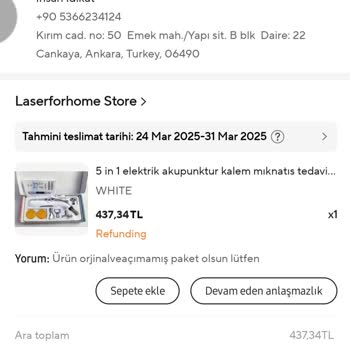 Aliexpress Alışverişinde Hayal Kırıklığı: Müşteri Hizmetleri Yetersiz