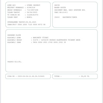 Yanlış Hesaba Para Gönderme Sorunu