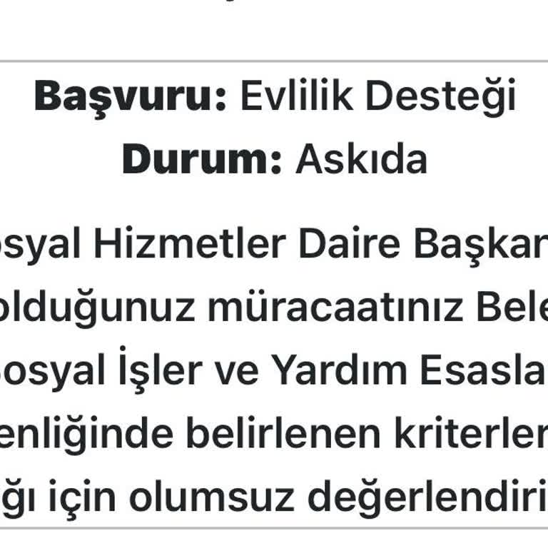 Evlilik Desteği Askıya Alındı: Acil Yardım Bekliyorum!