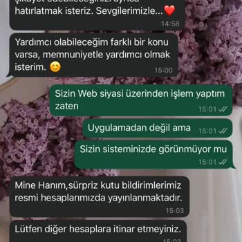 Watsons Sürpriz Kutu Siparişim Nerede?