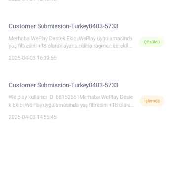 Weplay'de Yaş Filtresi Sorunu: Oyun Deneyimimi Bozan Hata!