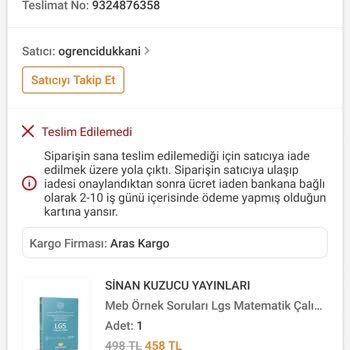 Aras Kargo İle Teslimat Kabusu