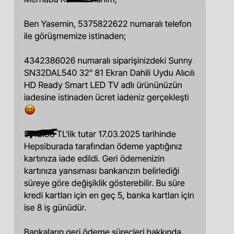 İade Sürecinde Geciken Geri Ödeme Ve Müşteri Mağduriyeti