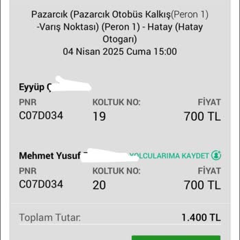 Geciken Otobüs Ve Ekstra Masraflar