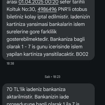 Yanlış İade Tutarı Ve Müşteri Hizmetleri Erişimsizliği