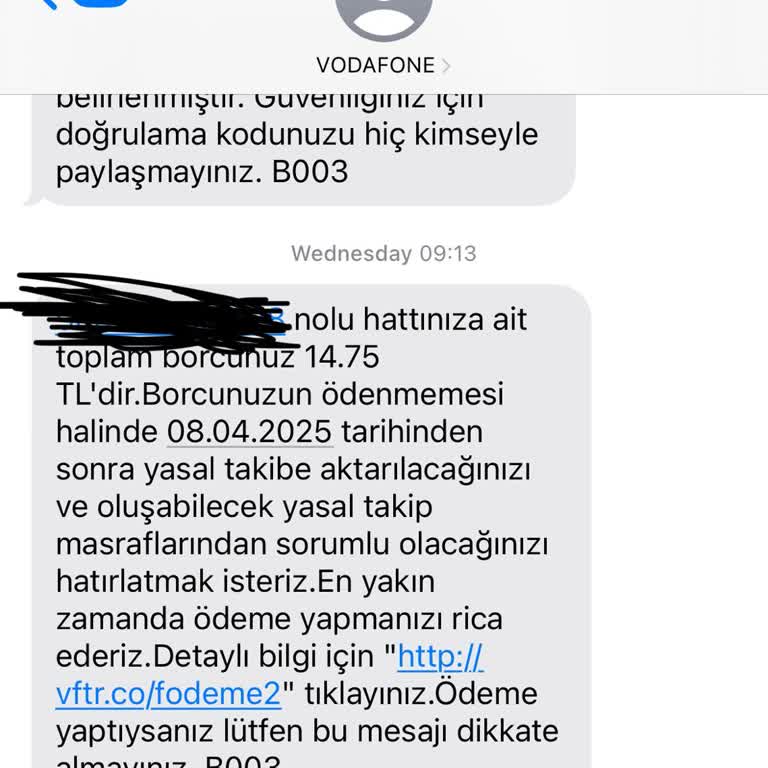 Vodafone Borç Ödeme Sorunu: Çözüm Bulunamayan 14.75 TL