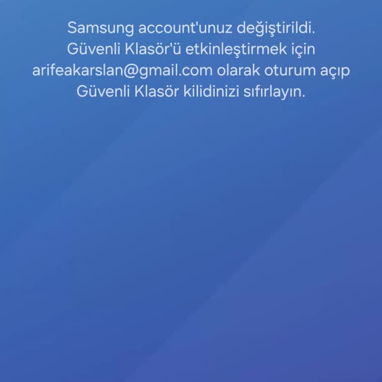 Güvenli Klasör Şifre Sorunu