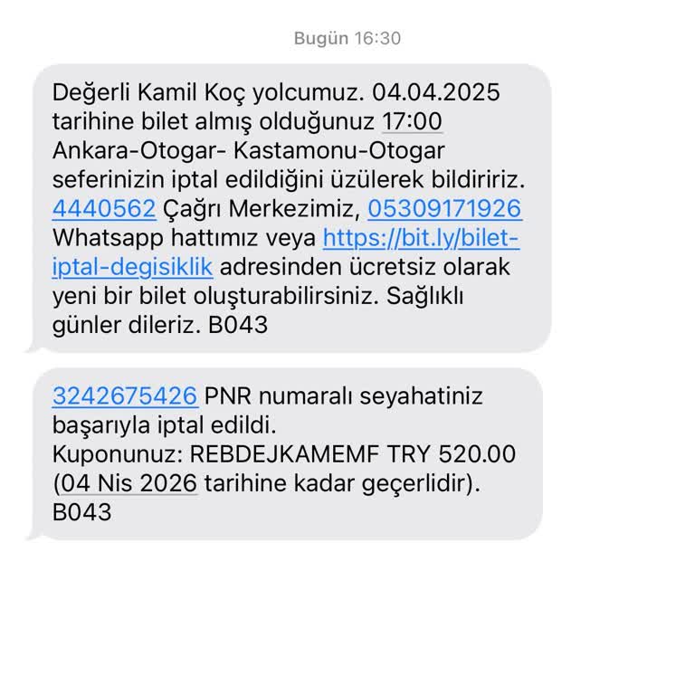 Bayram Dönüşü İptal Şoku Ve Ücret İadesi Sorunu