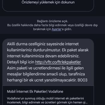 Vodafone'un Kendi Kendine Aşım Paketi Sorunu