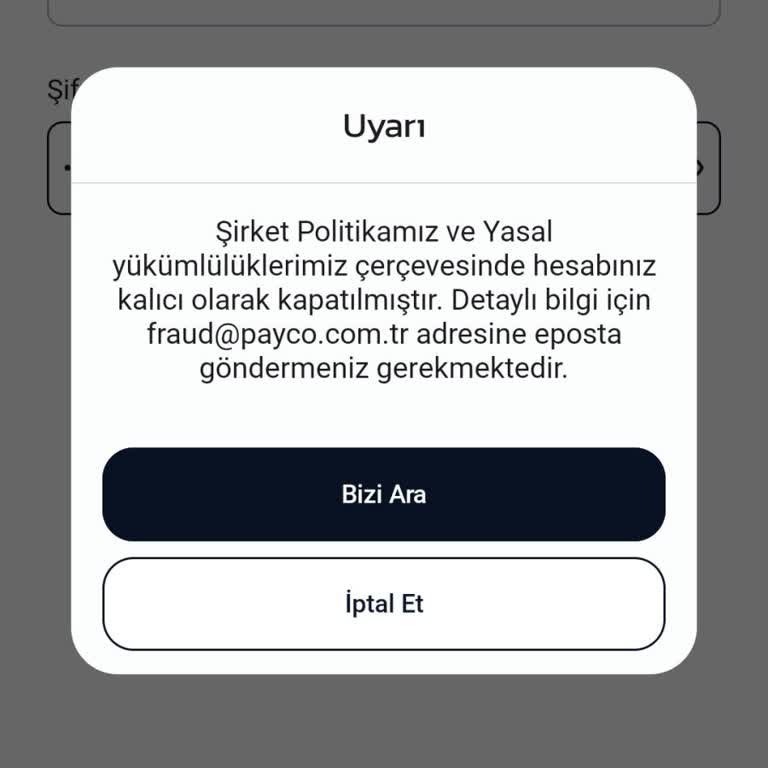 Payco Hesabım Habersiz Kapatıldı Ve Paramı Alamıyorum