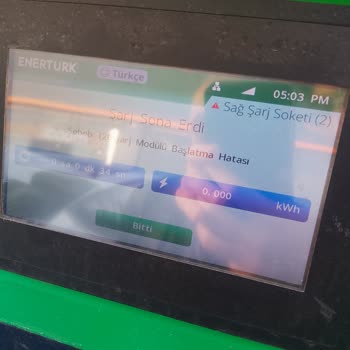 Rhg Enerturk Şarj İstasyonunda Soket Sorunu