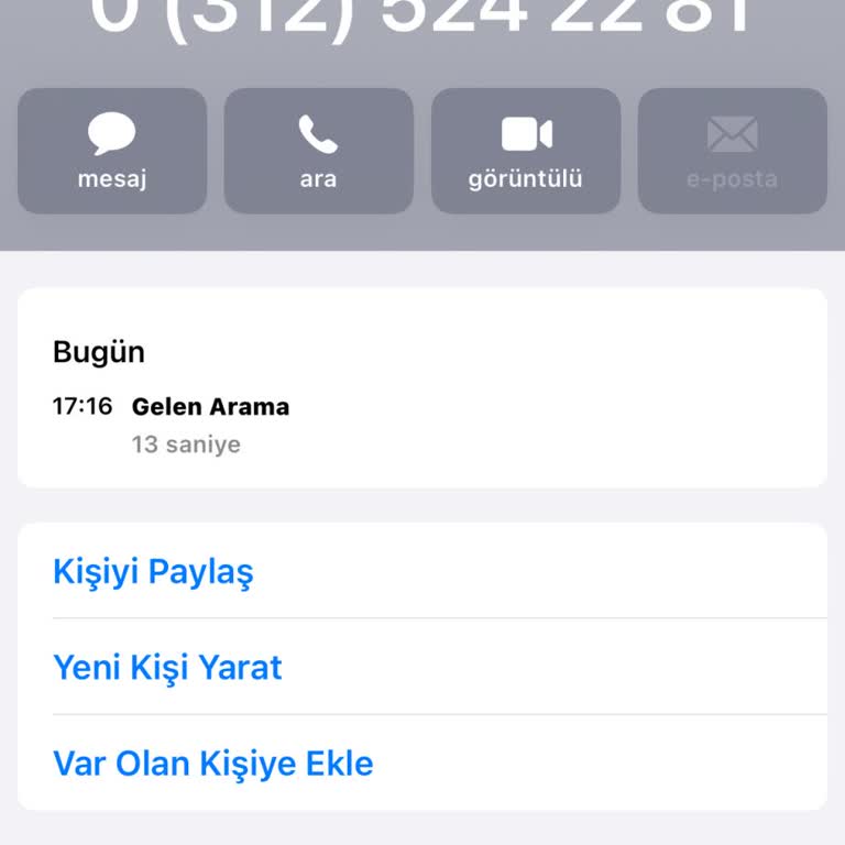 Bilinmeyen Numaradan Gelen Şüpheli Arama Hakkında Acil İnceleme Talebi
