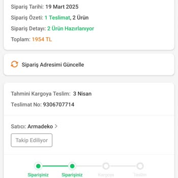 Trendyol'dan Aldığım Sandalyeler Hâlâ Kargolanmadı