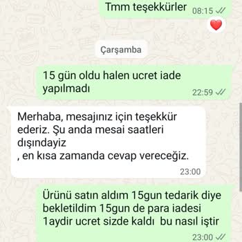 İade Ücreti Sorunu Ve Yanıtsız Kalan Talepler