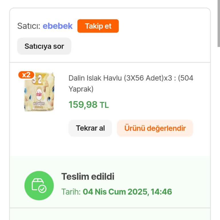 Eksik Gönderilen Ürün Ve Anlayışsız Müşteri Hizmeti